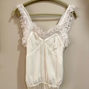 White Lace Bodysuit - NEVER BEEN WORN